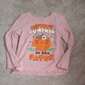The Children's Place Pink Pumpkin Long Sleeve Tee